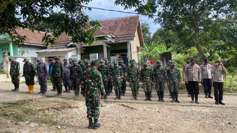 Satgas TMMD ke-126 Kodim 0601/Pandeglang, Laksanakan Apel Pagi Sebelum Melanjutkan Kegiatan di Sektor Masing-Masing