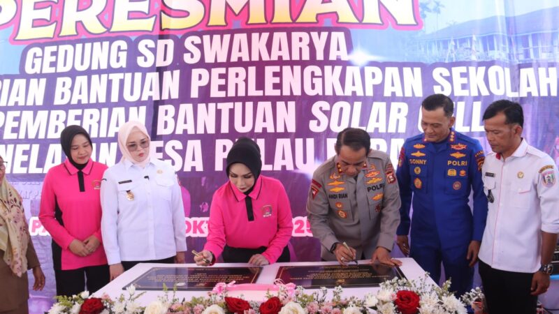 Kapolda Sumsel Resmikan Gedung Baru SD Swakarya Banyuasin,Wujud Kepedulian Polri untuk Pendidikan Pesisir
