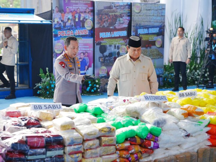 Presiden Pimpin Pemusnahan 214,84 Ton Narkoba oleh Polri, Kapolri: Tindak Lanjut Asta Cita 