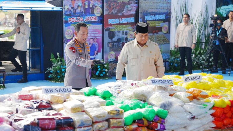 Presiden Pimpin Pemusnahan 214,84 Ton Narkoba oleh Polri, Kapolri: Tindak Lanjut Asta Cita