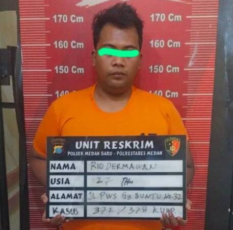 Polsek Medan Baru Amankan Pelaku Penggelapan iPhone 12 