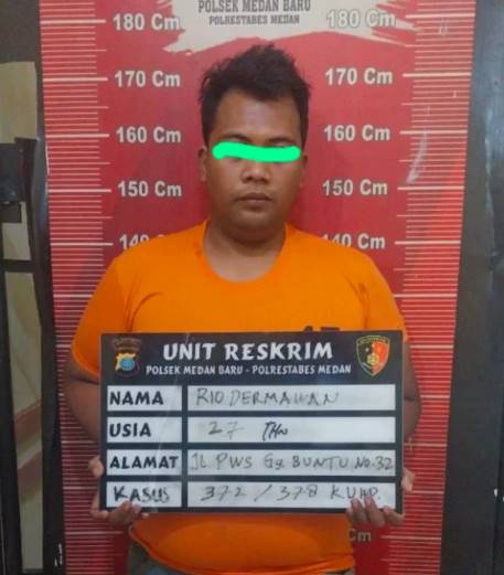 Polsek Medan Baru Amankan Pelaku Penggelapan iPhone 12