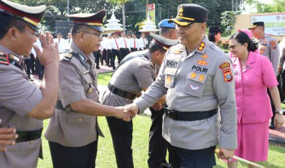 Kapolres Labuhanbatu Pimpin Upacara Sertijab Sejumlah Pejabat Utama dan Kapolsek 