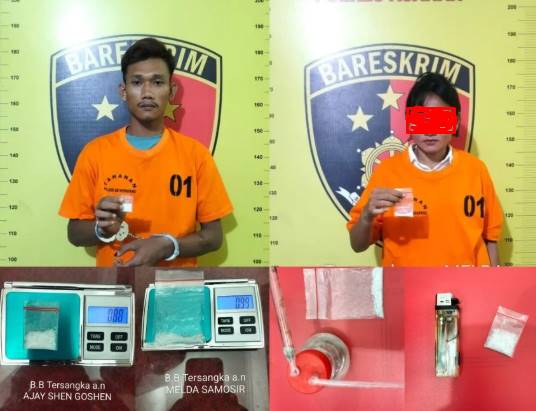 Dua Pengedar Sabu Desa Bagan Asahan Baru,Ditangkap Polsek Sei Kepayang 