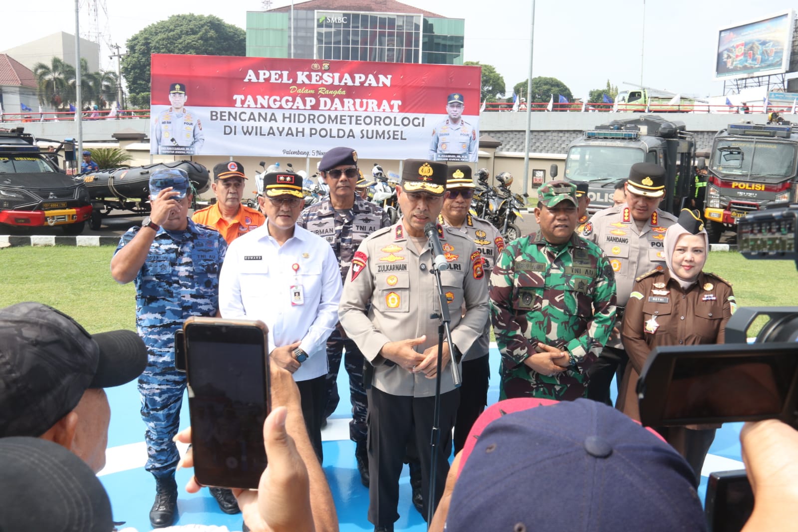 Polda Sumsel Siagakan Personel Hadapi Potensi Bencana Hidrometeorologi di Musim Hujan
