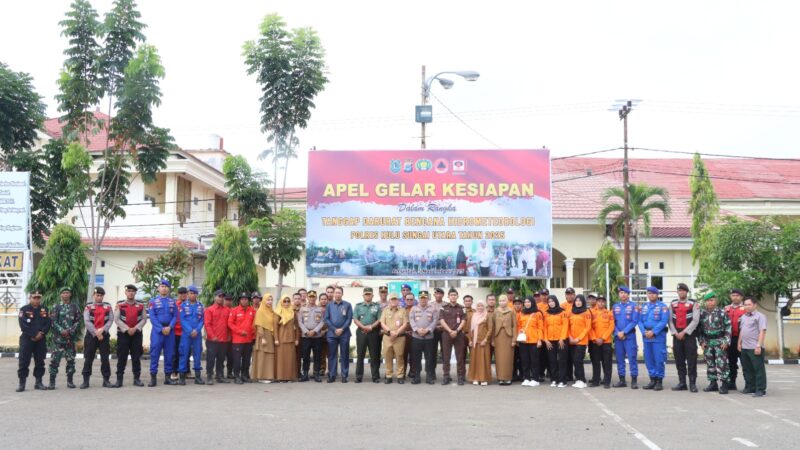 Polres HSU Gelar Apel Kesiapan Tanggap Darurat Bencana Hidrometeorologi: Wujud Sinergi TNI–Polri dan Instansi Terkait Siaga Hadapi Musim Hujan
