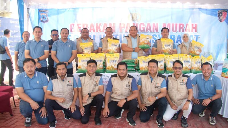 Satgas Pangan Polda Kalsel Gelar Gerakan Pangan Murah untuk Warga, 16 Ton Beras SPHP Ludes Terjual
