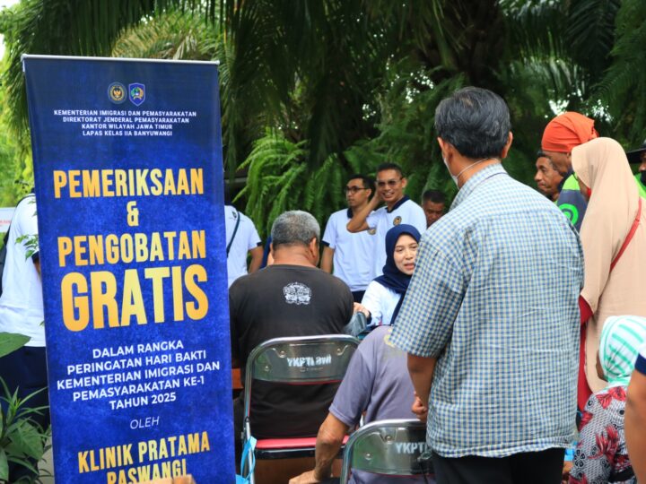 Lapas Banyuwangi Hadir untuk Masyarakat dengan Berikan Layanan Kesehatan Gratis