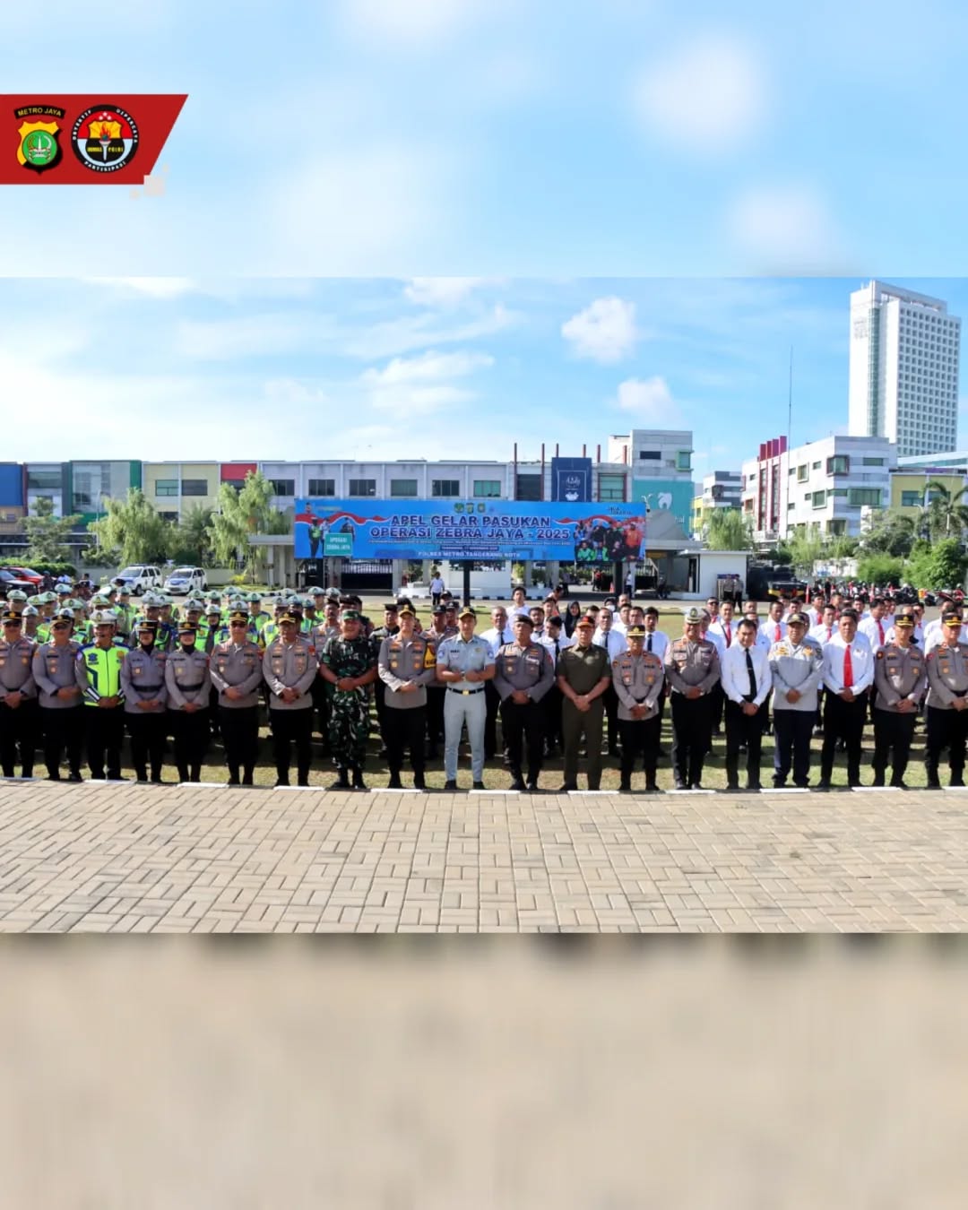 Polres Metro Tangerang Kota Gelar Apel Pasukan Operasi Zebra Jaya 2025