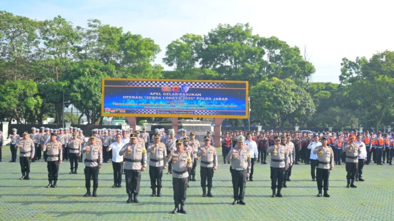 Polda Jabar Gelar Operasi “Zebra Lodaya-2025” Selama 14 Hari Jelang Nataru