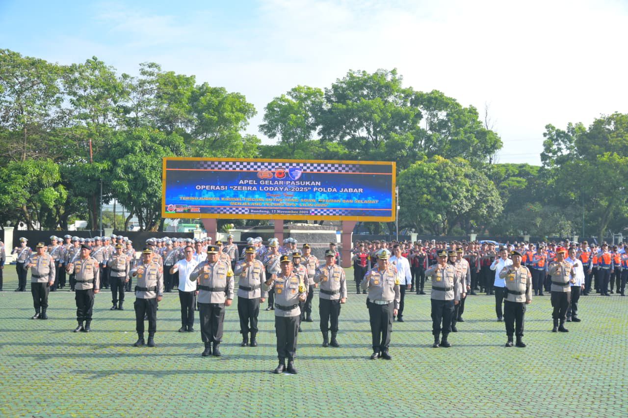 Polda Jabar Gelar Operasi “Zebra Lodaya-2025” Selama 14 Hari Jelang Nataru