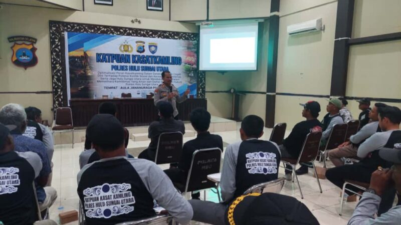 Tingkatkan Kemampuan Kasatkamling , Polres HSU Gelar Pelatihan KATPUAN Tahun 2025