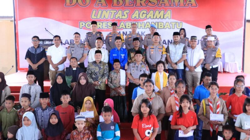 Polres Labuhanbatu Gelar Doa Bersama Lintas Agama, Mohon Perlindungan dari Bencana Alam