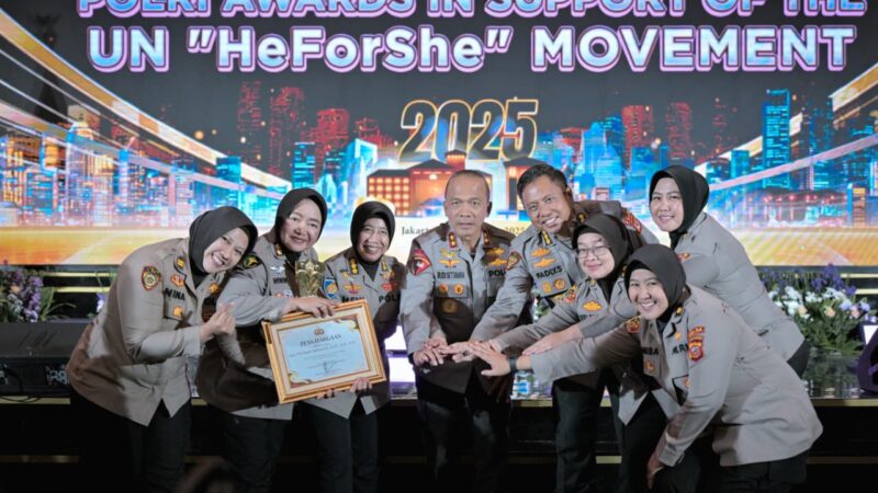 Penghargaan He For She 2025 Mantapkan Polda Jabar sebagai Pelopor Kesetaraan Gender di Polri