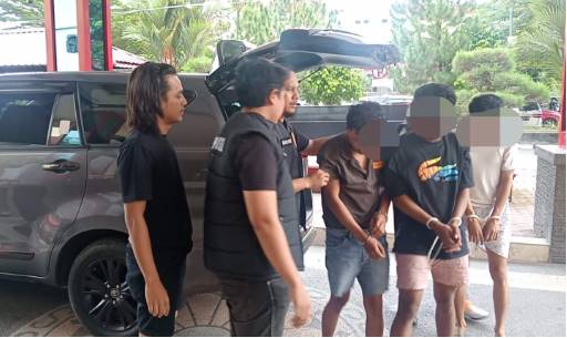 Jatanras Ditreskrimum Polda Sumut Bekuk Tiga Begal Sadis