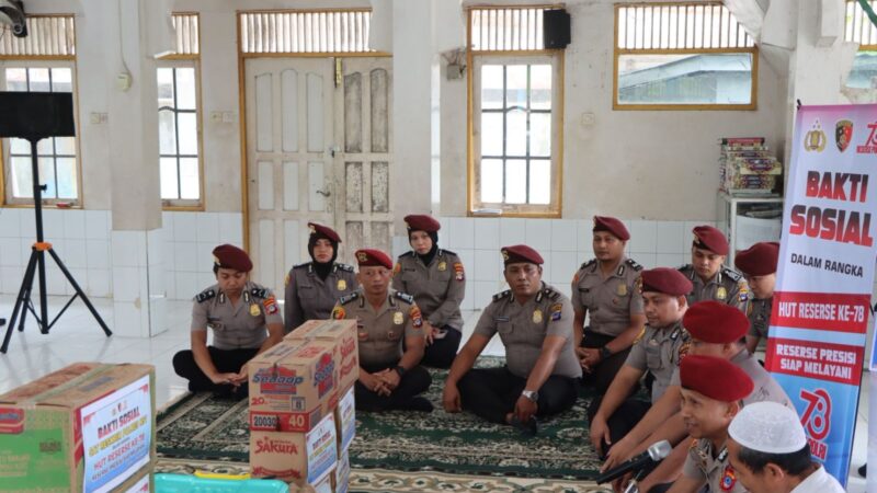 Hari Jadi Fungsi Reserse Ke-78, Satreskrim Polres HST Gelar Bakti Sosial, Kunjungi 2 Panti Asuhan di Kecamatan Barabai Darat
