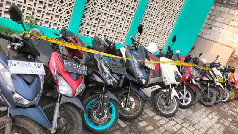 Sepeda Motor Barang Bukti Tawuran Bersajam di Polsek Babelan,Tiba-tiba Tak Nampak Lagi 