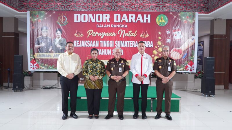 Sambut Hari Natal 2025 Kejati Sumut Gelar Donor Darah Dan Cek Kesehatan Gratis