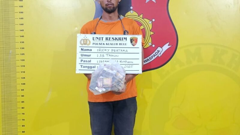 Polsek Kualuh Hulu Tangkap Pelaku Pencurian dan Penadah Rokok