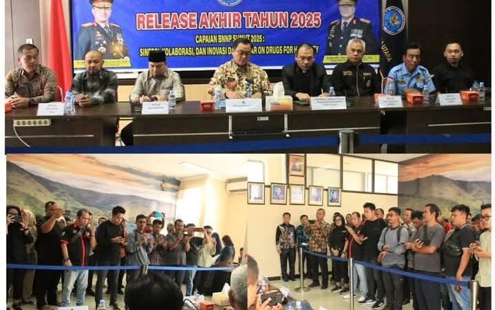 BNNP Sumatera Utara laksanakan Press Release Akhir Tahun 2025