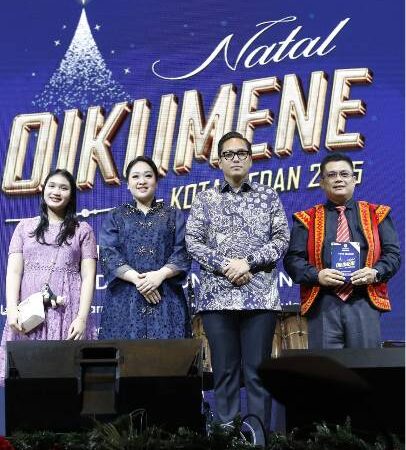 Perayaan Natal Oikumene Kota Medan 2025 Berlangsung Meriah, Rico Waas Pesankan Terus Tumbuhkan Toleransi dan Perkuat Persatuan 