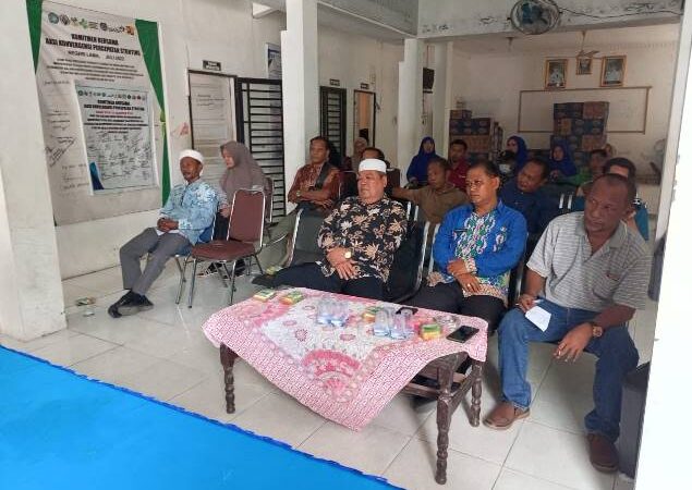 Camat Bilah Hilir Gelar Acara Musyawarah Penertiban Penyaluran BBM di SPBU Negeri Lama 