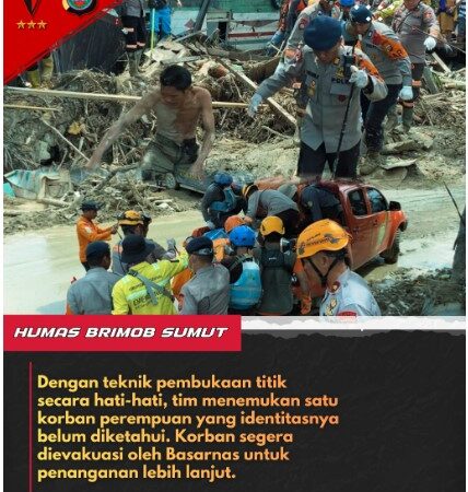 Operasi Kemanusiaan di Tengah Lumpur: Tim SAR Gabungan Brimob Polda Sumut ,Temukan Korban Hilang di Huta Godang