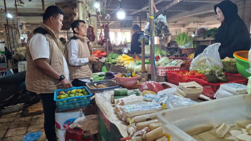 Antisipasi Kenaikan Harga, Satgas Pangan Polda Kalsel Gelar Pengecekan di Pasar Kertak Anyar