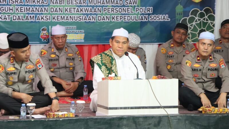 Polres Hulu Sungai Tengah Peringati Isra Mi’raj Nabi Muhammad SAW 1447 Hijriah / 2026 M