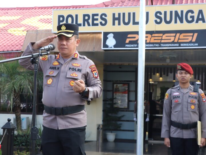Polres HSU Gelar Upacara Hari Kesadaran Nasional, Teguhkan Komitmen Disiplin dan Pengabdian Personel