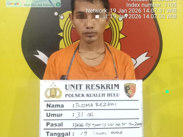 Polsek Kualuh Hulu Amankan Satu Orang Terduga Kasus Narkotika