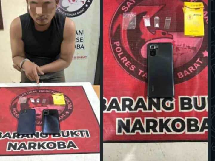 Satresnarkoba Polres Tanjab Barat Ungkap Peredaran Narkotika dan Amankan Seorang Terduga Pengedar