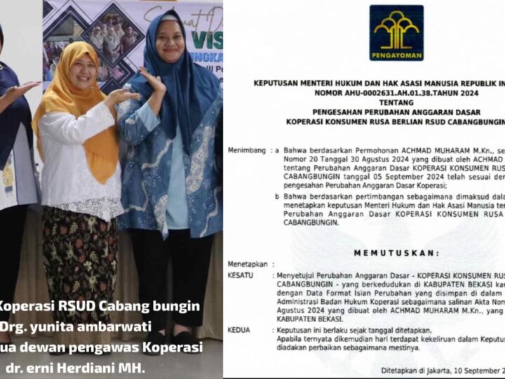 Diduga Konflik Kepentingan,Direktur RSUD Cabangbungin Bekasi Rangkap Jabatan Sebagai Dewan Pengawas Koperasi Internal 