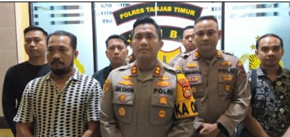 Satreskrim Polres Tanjab Timur Berhasil Ungkap Kasus Pembunuhan Seorang Petani Lansia di Muara Sabak Timur 