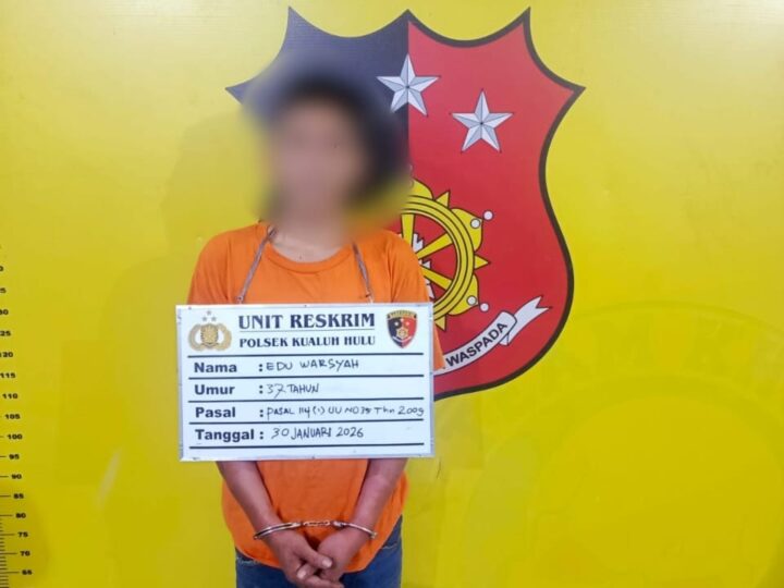 Polsek Kualuh Hulu Ungkap Dugaan Kasus Penyalahgunaan Narkotika di Desa Simangalam, Satu Pria Diamankan