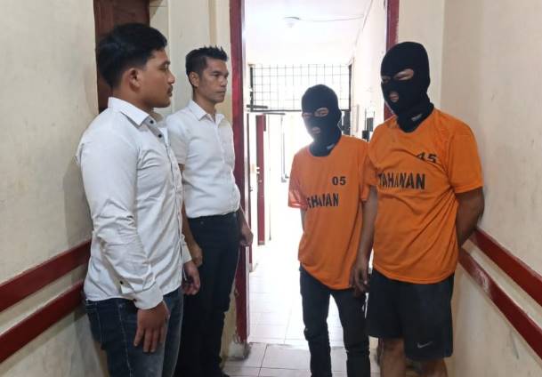Satreskrim Polsek Medan Baru Ringkus Dua Residivis Pelaku Curi Spare Part Sepeda Motor di Jalan Mojopahit 