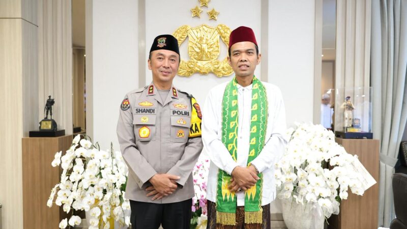 Ustaz Abdul Somad Jadi Khatib Jumat di Mapolda Sumsel, Ingatkan Tugas Polisi Adalah Amanah