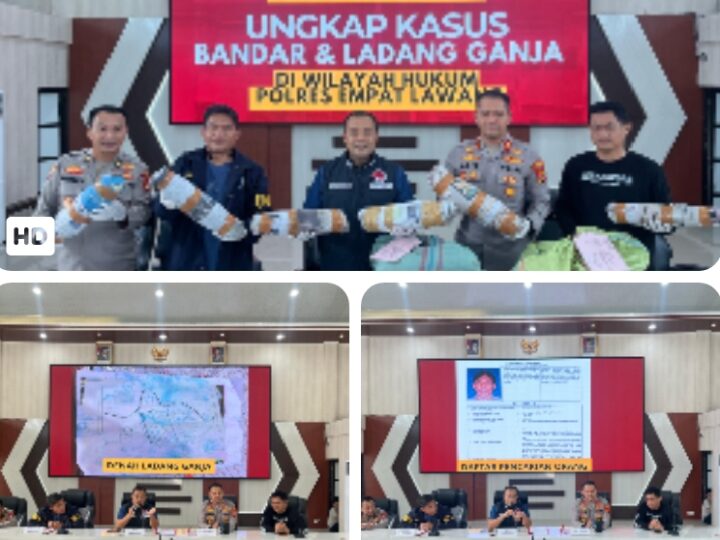 Ditresnarkoba Polda Sumsel dan Polres Empat Lawang Ungkap Jaringan Ganja Lintas Provinsi hingga Jawa