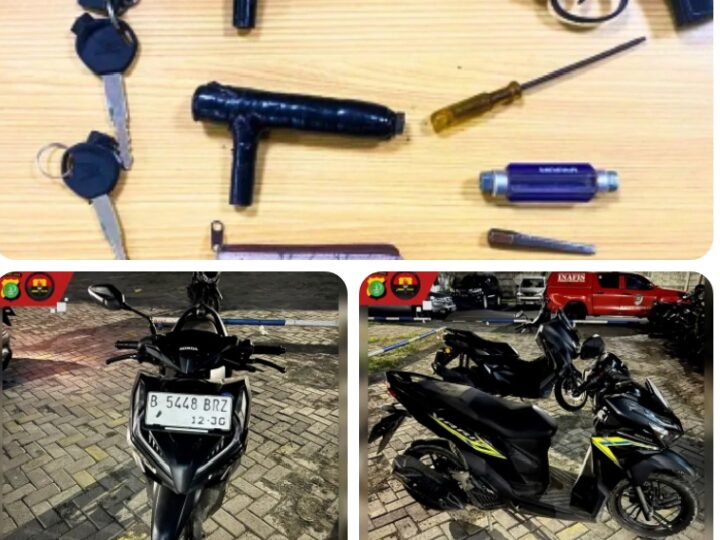 Sudah Beraksi Belasan Kali,Komplotan Curanmor Lintas Tangerang Dibongkar Polisi
