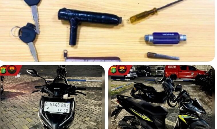 Sudah Beraksi Belasan Kali,Komplotan Curanmor Lintas Tangerang Dibongkar Polisi