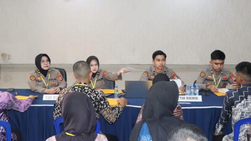 Polres HST Laksanakan Rikmin Awal  Dalam Penerimaan Terpadu Taruna, Bintara, dan Tamtama Polri Tahun Anggaran 2026.