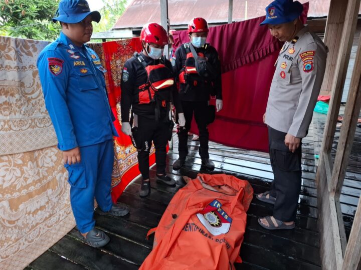 Tim SAR Gabungan Polda Kalsel Berhasil Temukan Lansia Korban Tenggelam di Sungai Haur Gading Hulu Sungai Utara