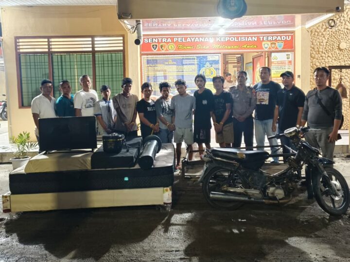 Maling Serba Bisa Dibekuk Polsek Bangun, 7 Pelaku Diamankan, 1 DPO Diburu