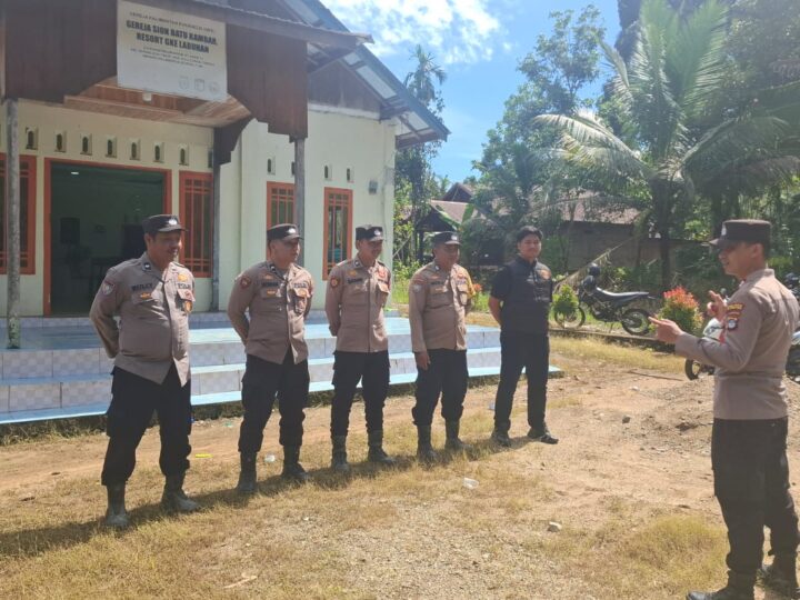 Polres HST bersama Kodim 1002/HST Lakukan Pengamanan dan Monitoring  Ibadah Paskah Tahun 2026 di Gereja Wilayah Kabupaten HST
