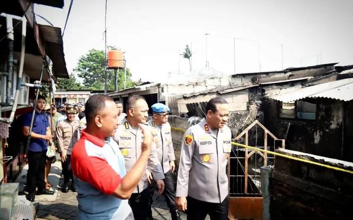 Kapolda Metro Jaya Cek Aspol Ciledug Pasca Kebakaran, Pastikan Penanganan dan Kamtibmas Tetap Kondusif