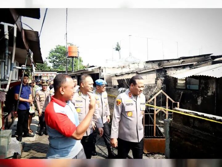 Kapolda Metro Jaya Cek Aspol Ciledug Pasca Kebakaran, Pastikan Penanganan dan Kamtibmas Tetap Kondusif