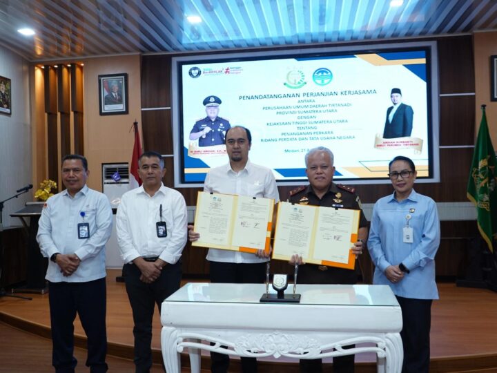 Perumda Tirtanadi MoU Dengan Jaksa Pengacara Bidang Perdata dan TUN Kejati Sumut