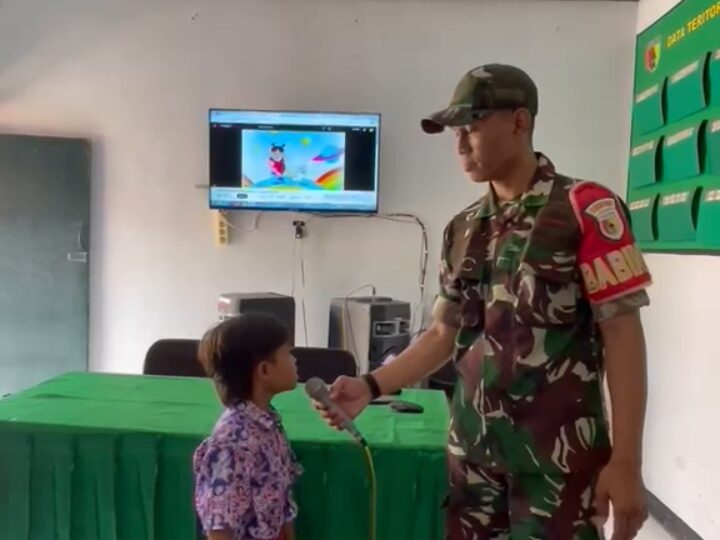 Babinsa Koramil 0825/12 Berikan Edukasi Wawasan Kebangsaan di Sekolah TK Bunga Bangsa  Rogojampi