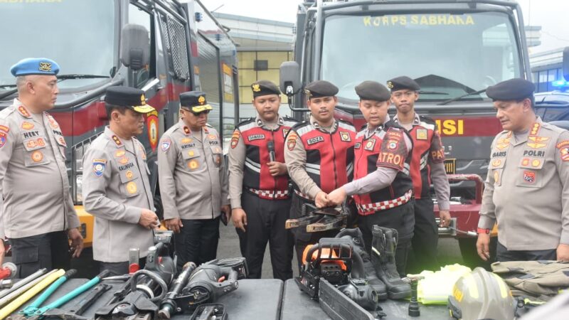 Korbinmas Baharkam Polri Gelar Apel Pegelaran Kendaraan dan Alusista di Polda Kalsel