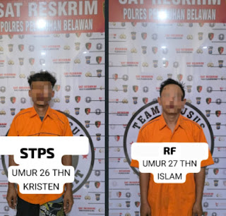 Pelaku Begal Motor Dibelawan Diringkus Polisi,Hasil Tes Urine Positif Narkoba 